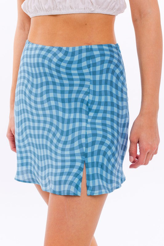 Bias Cut Mini Skirt