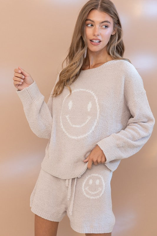 Smile Soft Top with Shorts Set