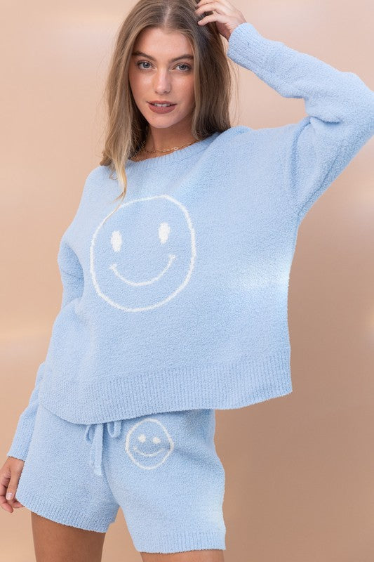 Smile Soft Top with Shorts Set