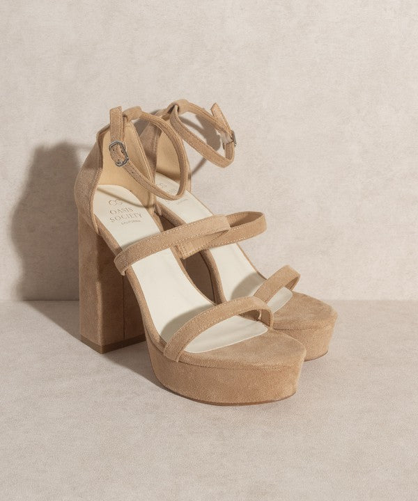 Suede Platform Heels