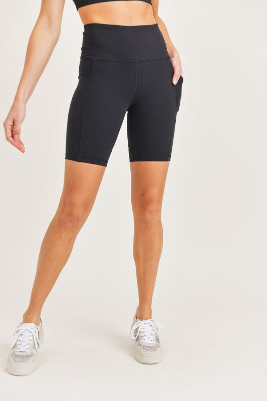 Lycra High-Impact Biker Shorts