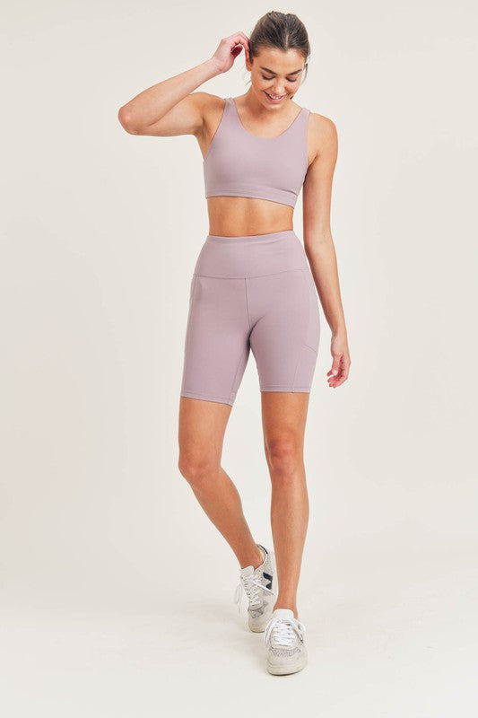 Lycra High-Impact Biker Shorts