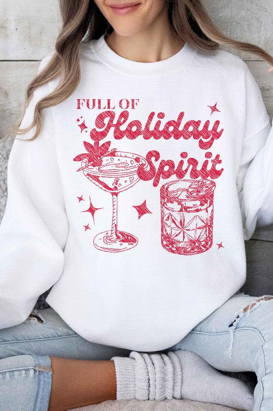 HOLIDAY SPIRITS CHRISTMAS GRAPHIC SWEATSHIRT