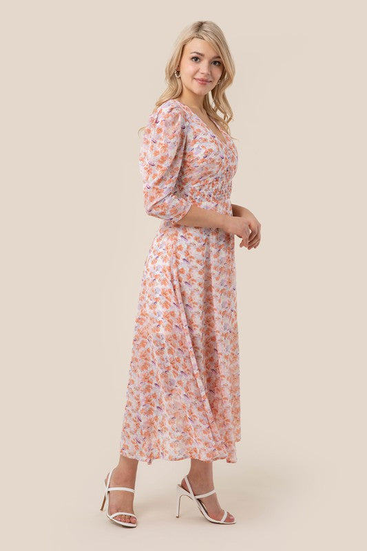 Spring Floral Maxi Dress