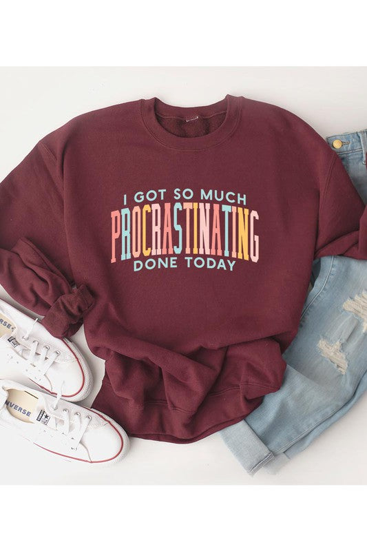 I Got So Much Procrastinating Done Today Sweatshirt