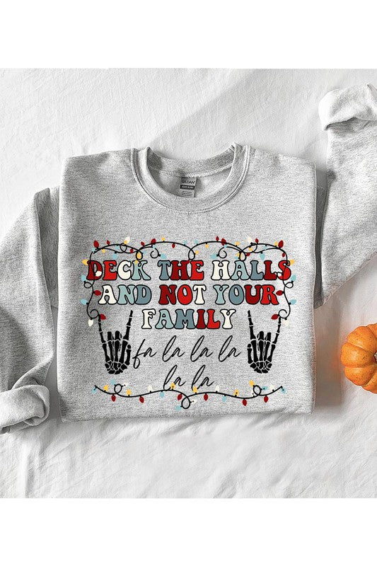 Funny Deck the Hall Christmas Sweatshirt