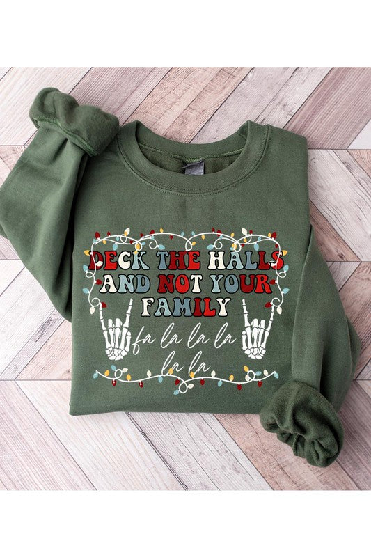 Funny Deck the Hall Christmas Sweatshirt