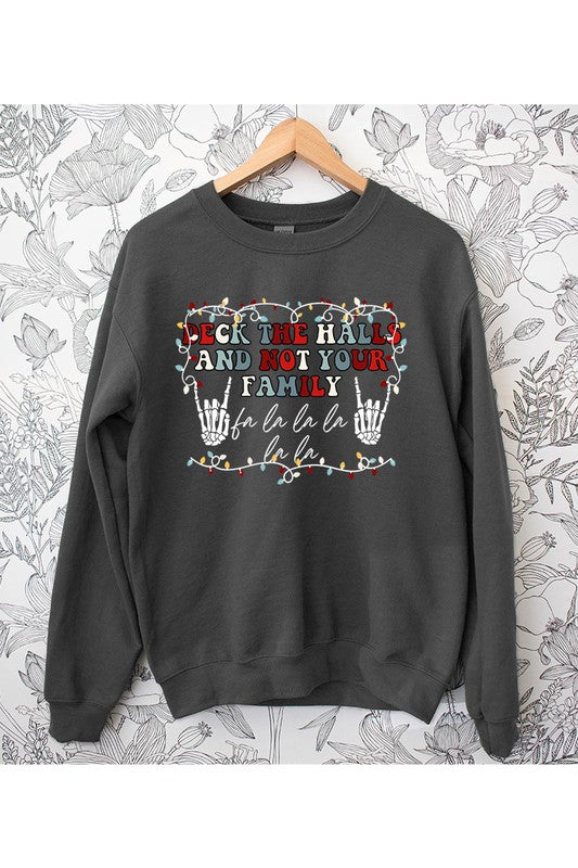 Funny Deck the Hall Christmas Sweatshirt