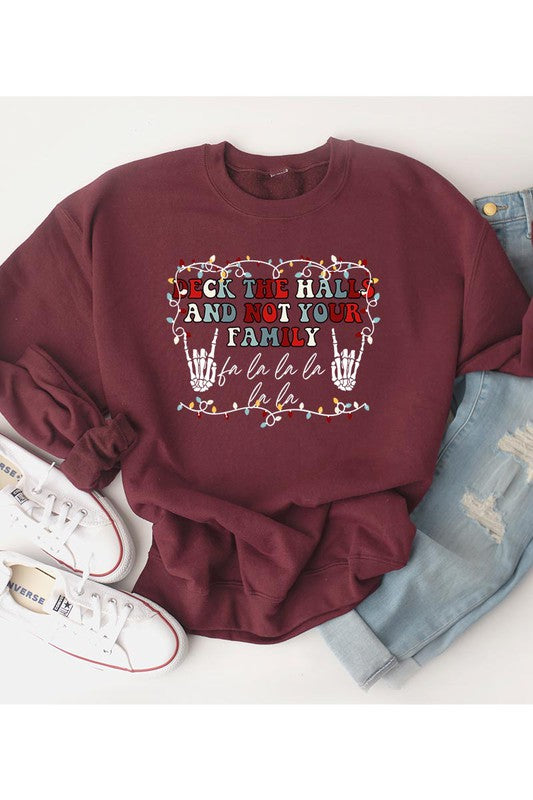 Funny Deck the Hall Christmas Sweatshirt