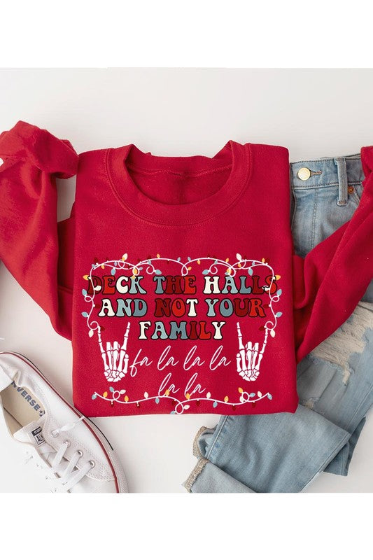 Funny Deck the Hall Christmas Sweatshirt