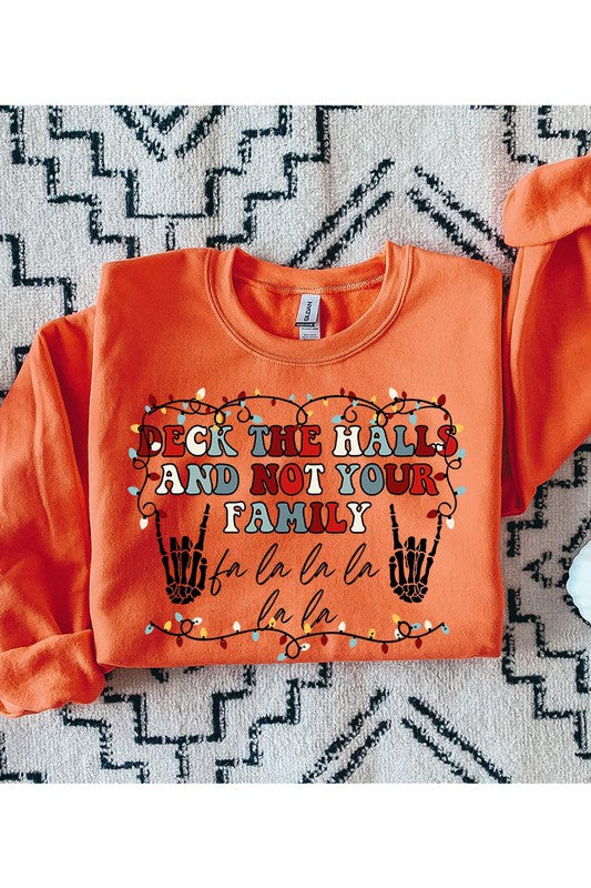 Funny Deck the Hall Christmas Sweatshirt