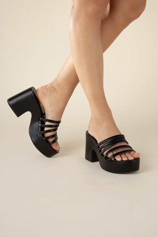 Chunky Platform Mule Slides