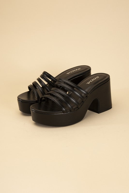 Chunky Platform Mule Slides