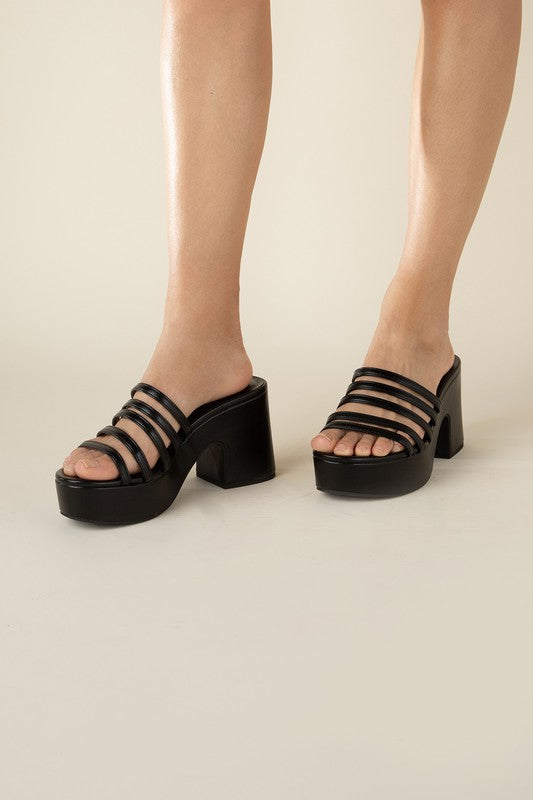 Chunky Platform Mule Slides