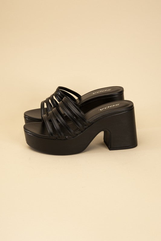 Chunky Platform Mule Slides